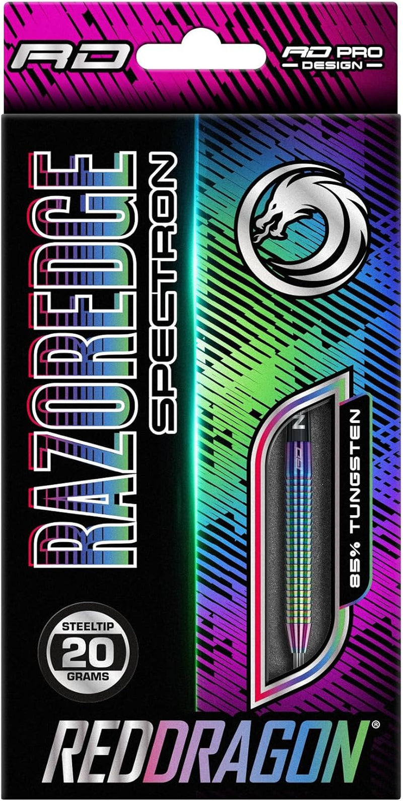 Razor Edge Spectron 20, 22, 24 or 26 Gram Tungsten Darts with Flights and Stems