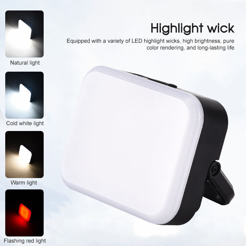 LED Solar Camping Lantern USB Rechargeable Outdoor Tent Emergency Night Light